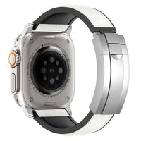 White-Silver Buckle