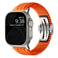 Orange Band-Silver Buckle