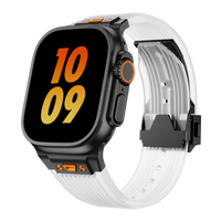 Transparent Band-Black Buckle
